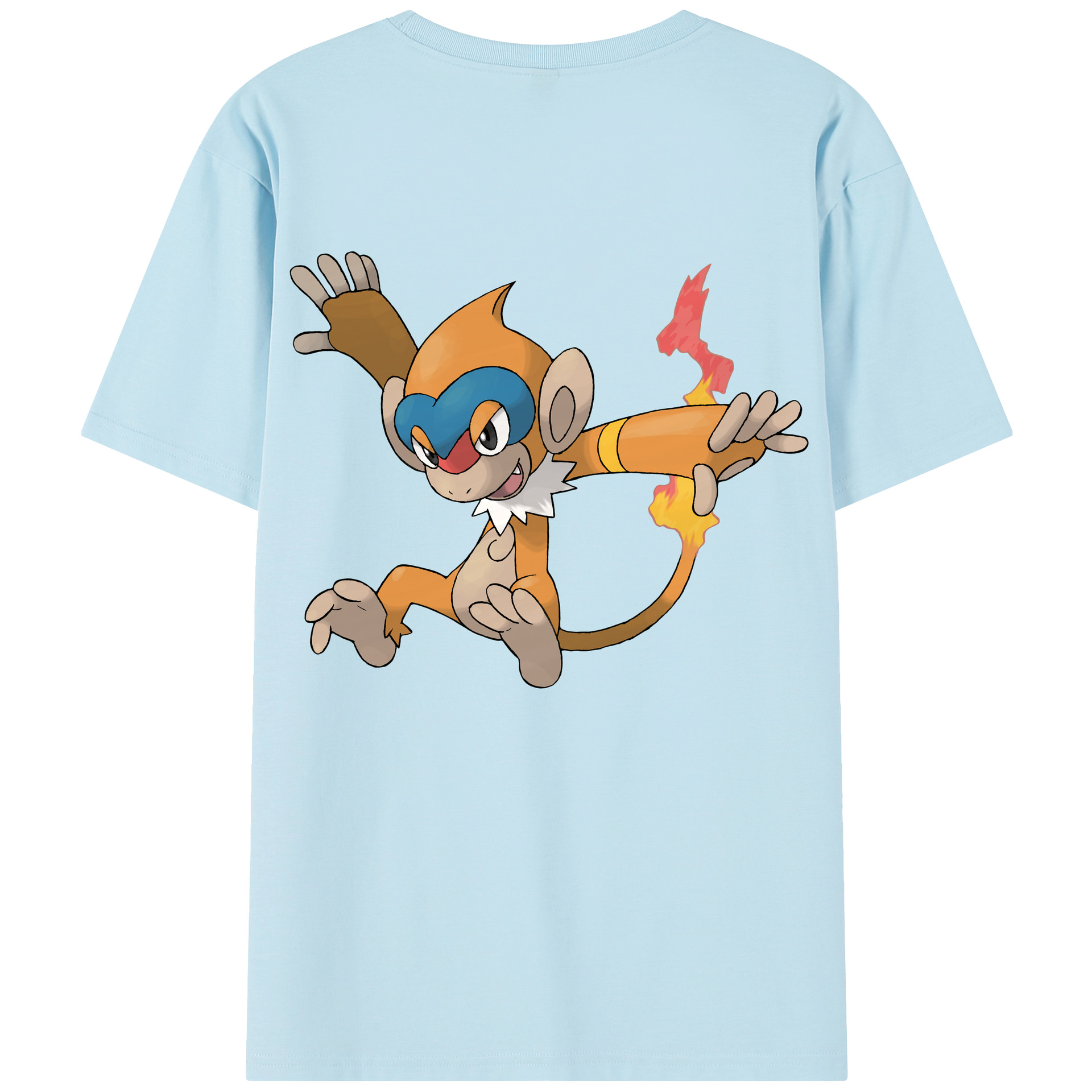 （画像用） ポケットモンスター Pokémon 綿100％半袖Tシャツ（背面プリント）